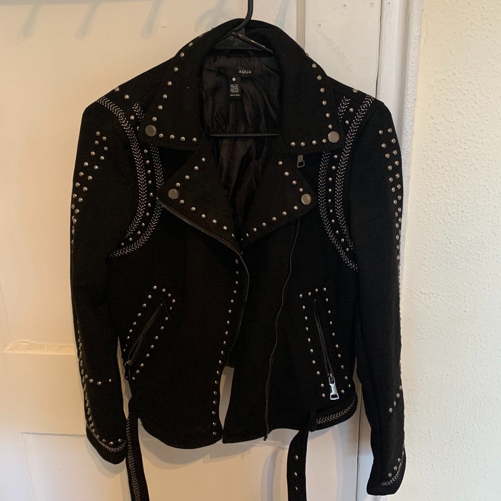 Black Suede Moto Jacket